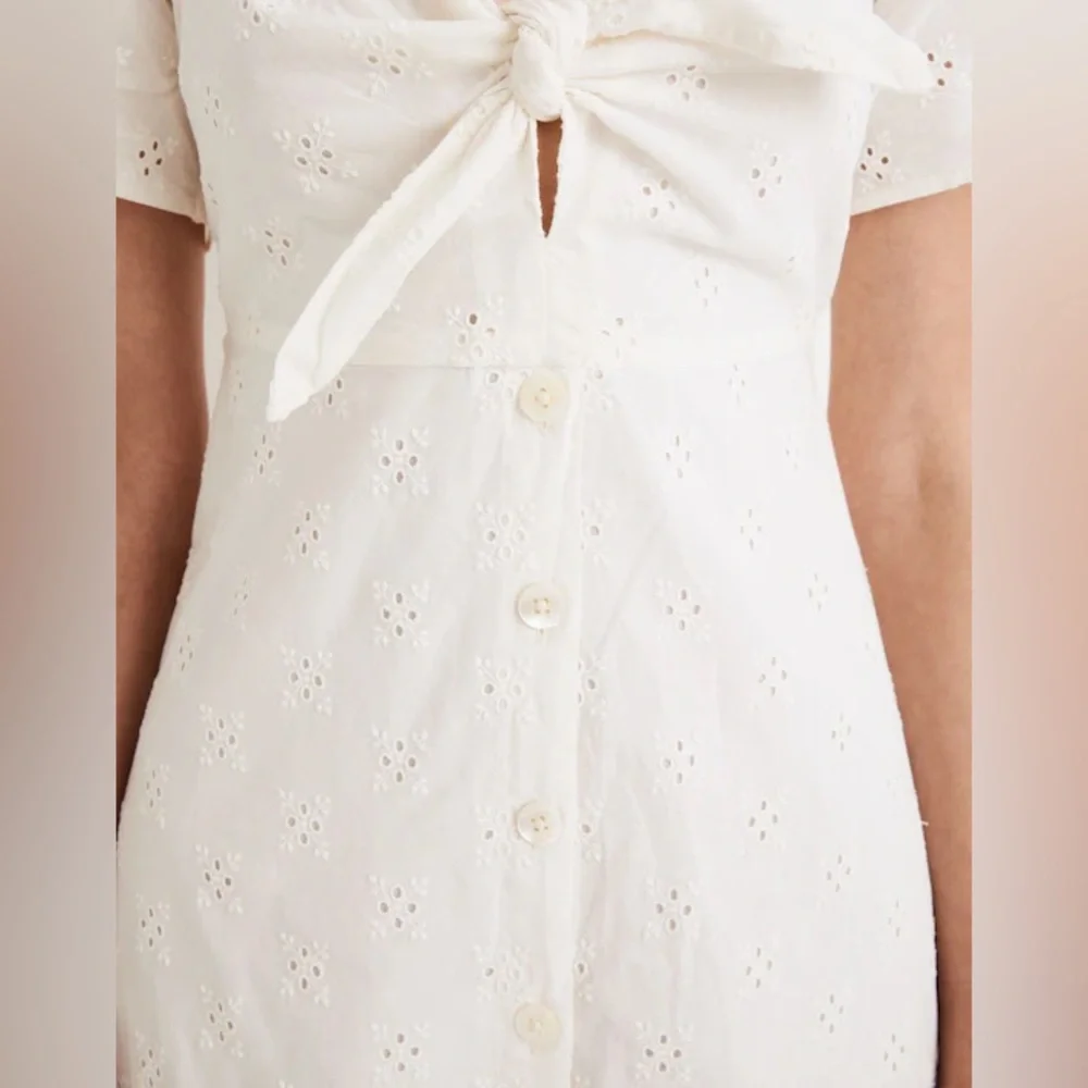 Madewell white Eyelet Midi Dress - Picture 2 of 6